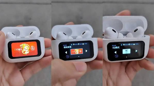 A9 Pro 2 Earbuds with LCD Tablet Airpods pro 2 with LCD touchscreen display bluetooth 5.3 for ios and android