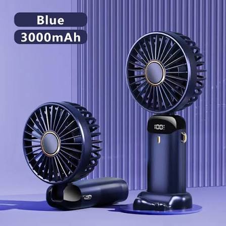 Portable Hand Held Fan Office Desktop Multifunctional Folding Double Headed Small Electric Fan With A Neck Lanyard