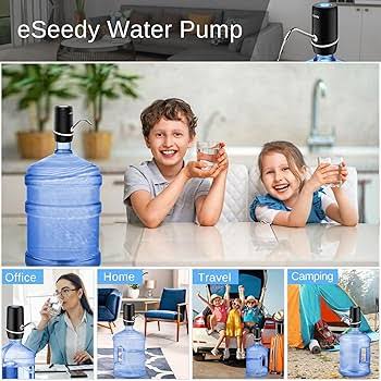 Rechargeable Automatic Water Dispenser Pump, Water Bottle Pump dispenser USB Charging Drinking mini Portable Electric dispenser pump for house and office
