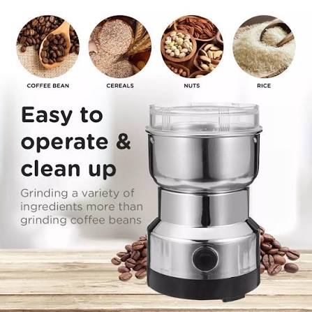 Nima High Quality Stainless Steel Electric Coffee Grinder Bean Nuts Spices Masala Grinder and Blender Coffee Bean Milling Machine NM-8300