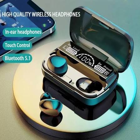 M10 TWS Wireless Headphones Touch Control Bluetooth-Compatible 5.1 Earphones Wireless Headset Waterproof 9D Hifi Quality Earbuds
