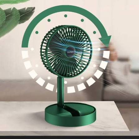 3 Speed Big size Rechargeable Mini Folding Telescopic Fan USB Rechargeable Floor Fan for Student Dormitory Home Outdoor Camping Office Small Desktop mini Fan